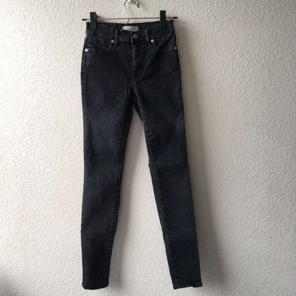 Madewell Black High Rise Skinny Jean